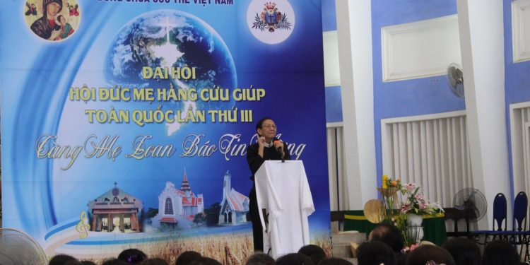 The 3rd National Congress of Our Lady of Perpetual Help at the Temple of Our Lady of Perpetual Help in Hue city, year 2022.